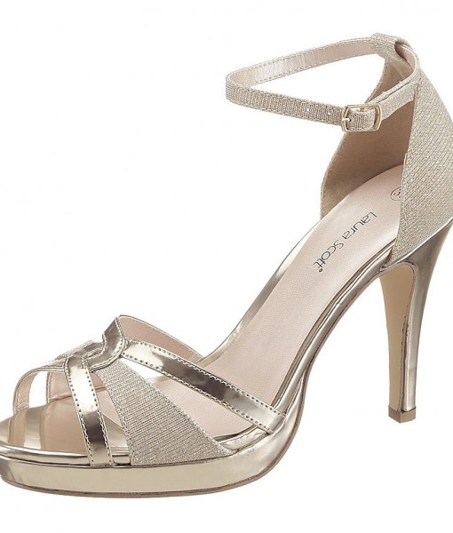 LAURA SCOTT Highheel-sandaaltjes met glitter 1